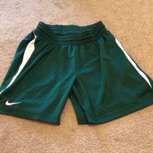 Green Nike shorts